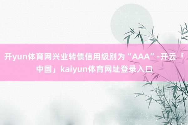 开yun体育网兴业转债信用级别为“AAA”-开云「中国」kaiyun体育网址登录入口